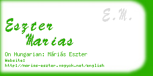 eszter marias business card