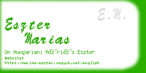 eszter marias business card